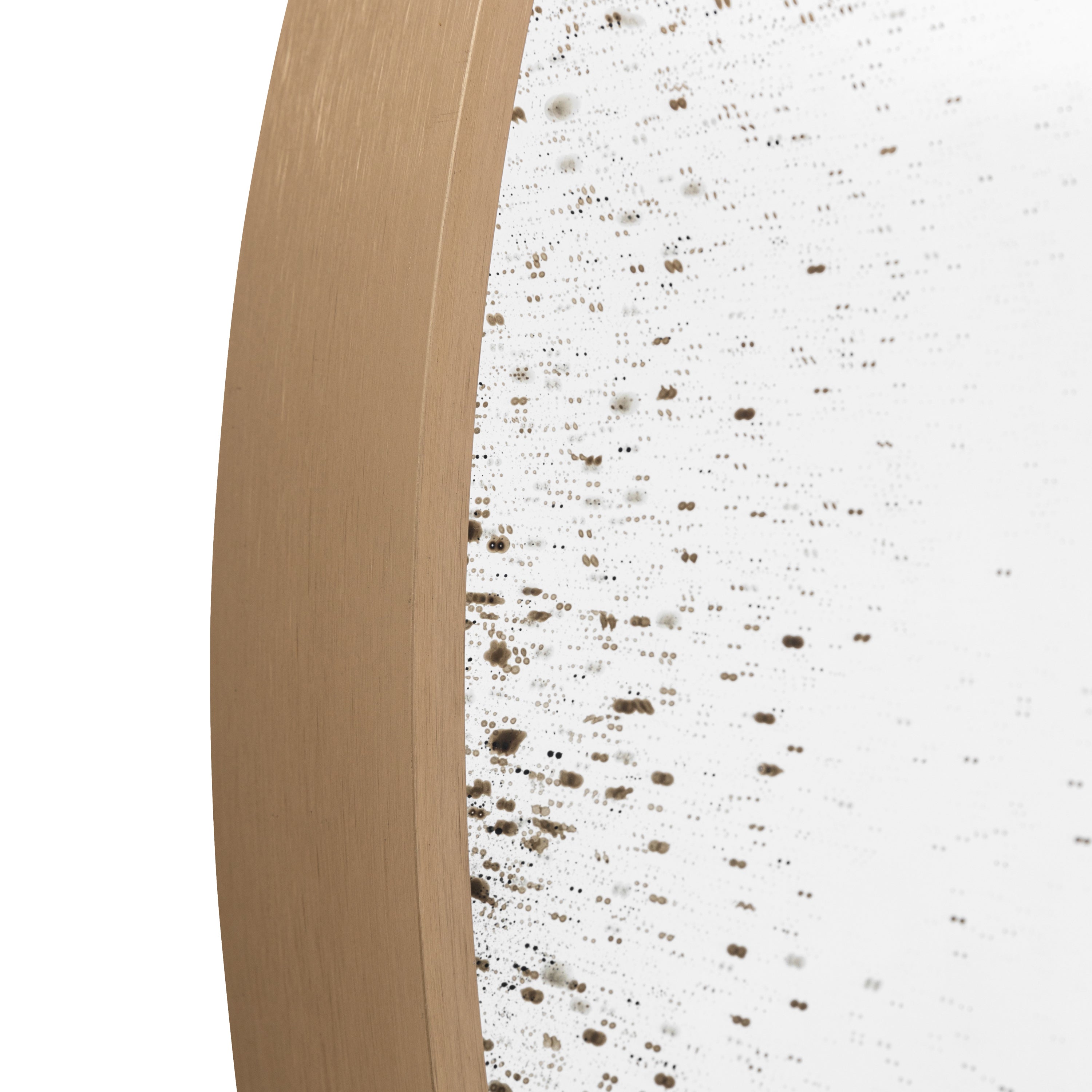 Meadway Bronze Convex Round Wall Mirror